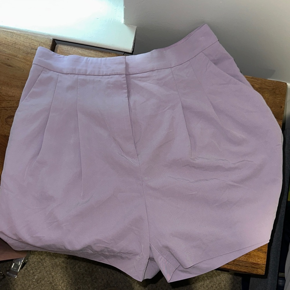 H&M High Waist Lilac Women's Shorts